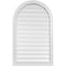 Ekena Millwork Round Top Surface Mount PVC Gable Vent: Functional, w/ 2"W x 2"P Brickmould Sill Frame, 26"W x 42"H GVPRT26X4203SF - alternate 1